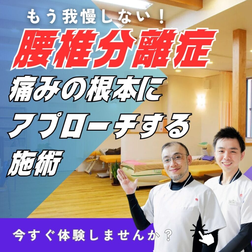 瀬戸市で腰椎分離症の治療なら｜もう我慢しない！瀬戸市・長久手市ひまわり接骨院 整体院 瀬戸店